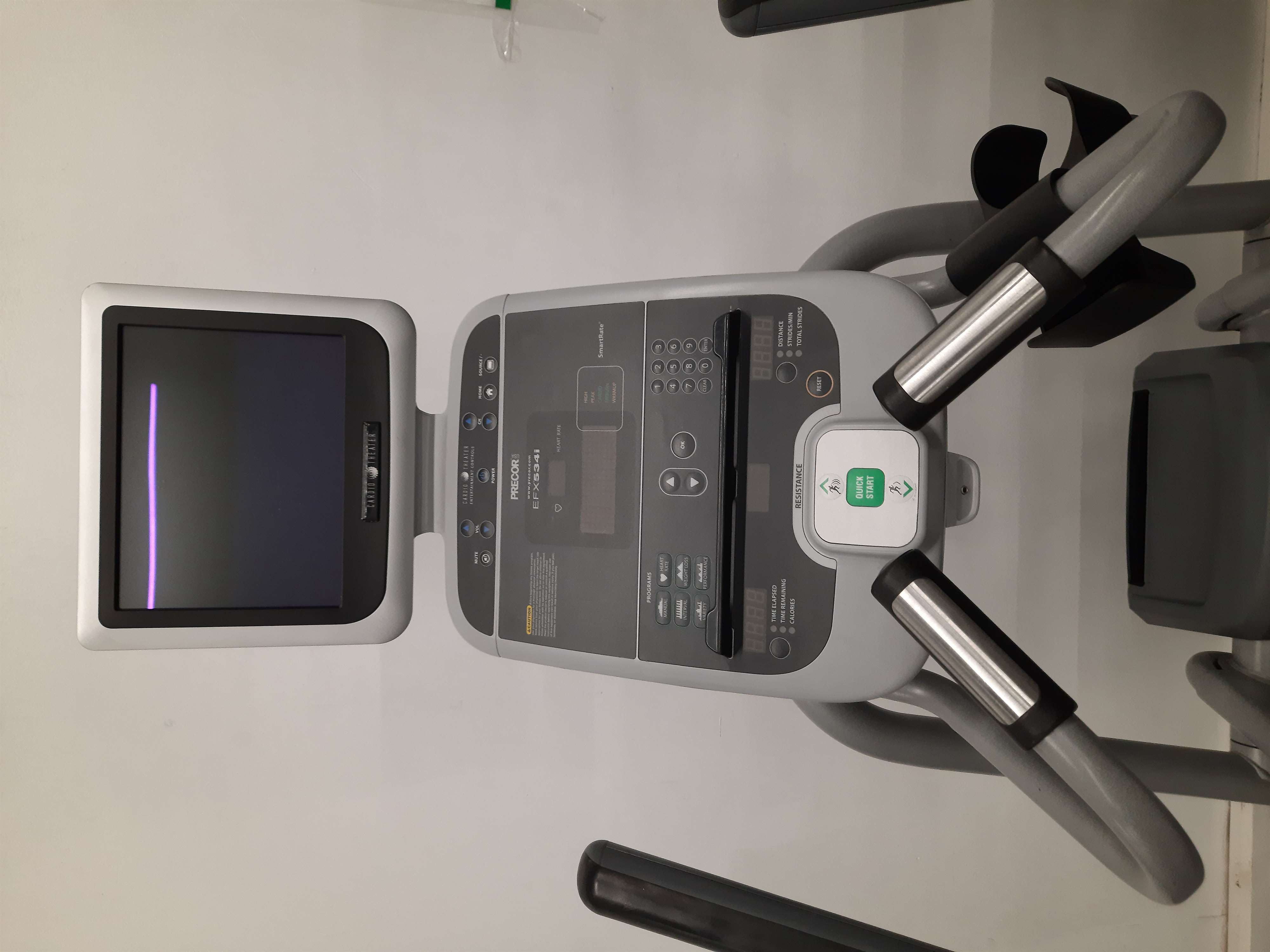 Refurbished Precor EFX 534i Experience w PVS TV AMWG Adjustable Inline Elliptical