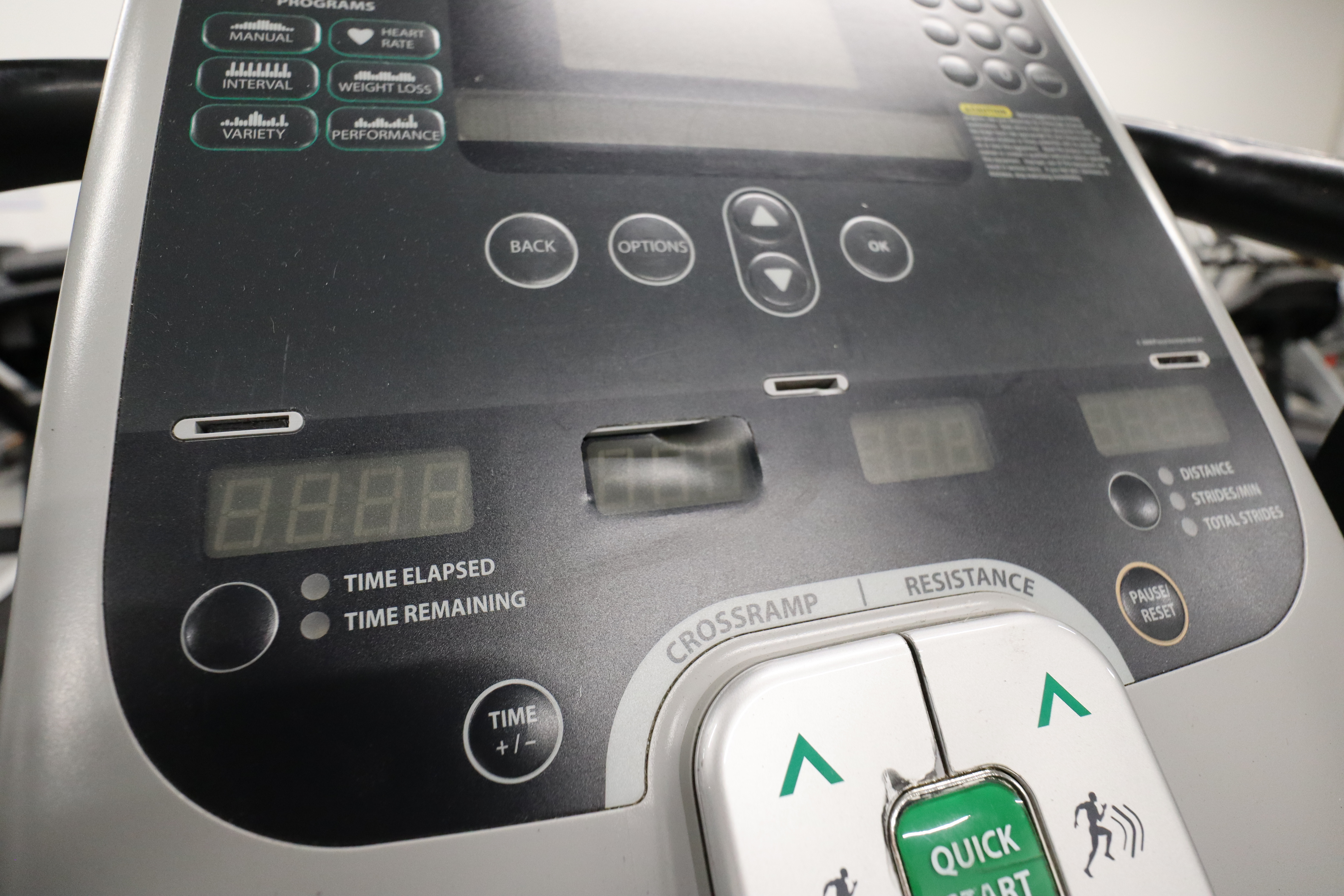 Used Precor EFX 546i Navy or Gray AA32B Adjustable Inline Elliptical