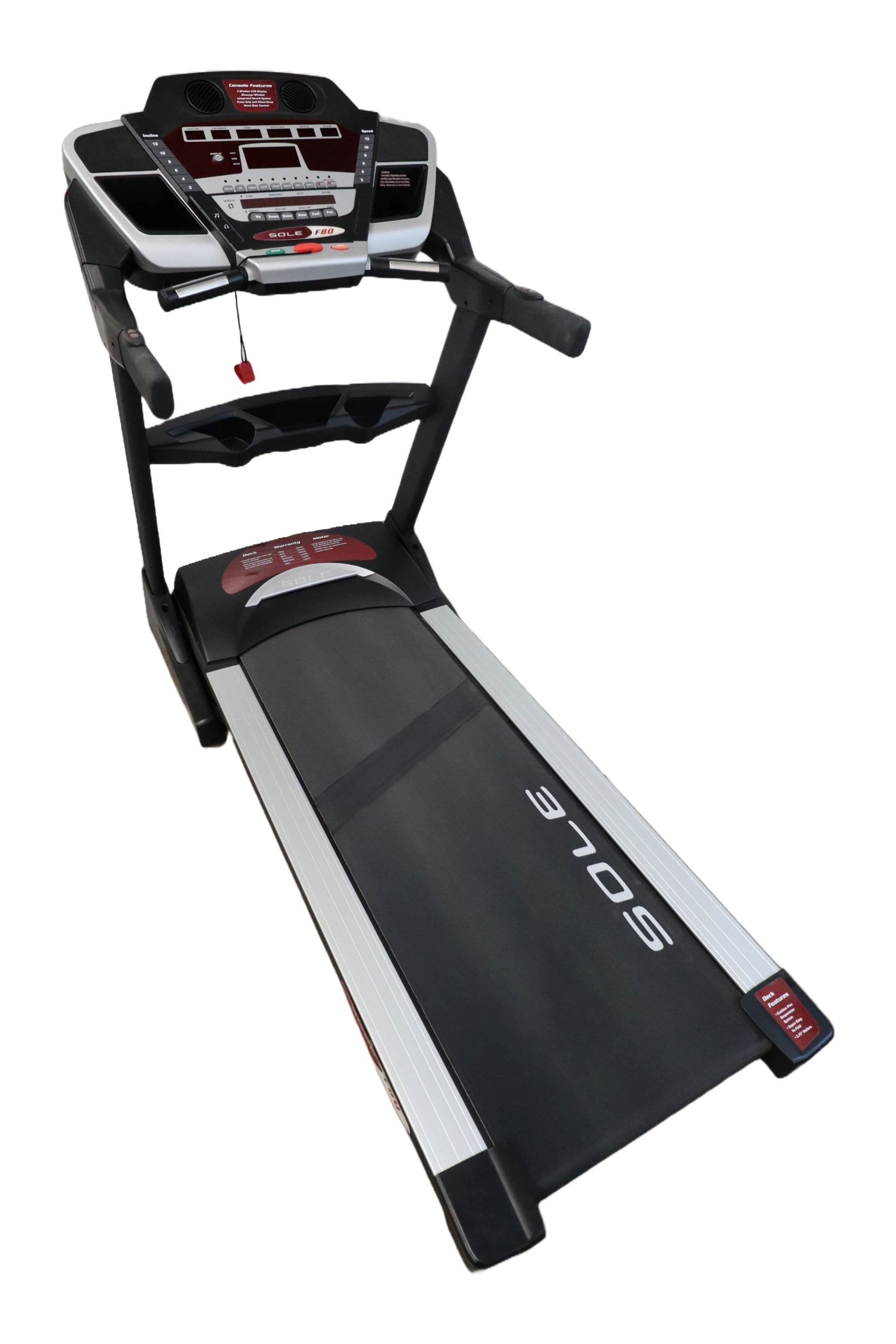 Used Sole F80 SZ210 580888 Folding Treadmill