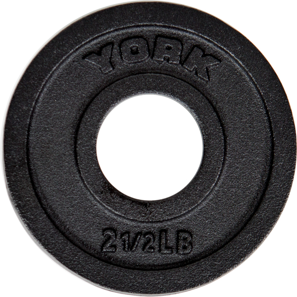 2.5 lbs. Intl Cast Iron Olympic Plate - Black - **PAIRS ONLY**